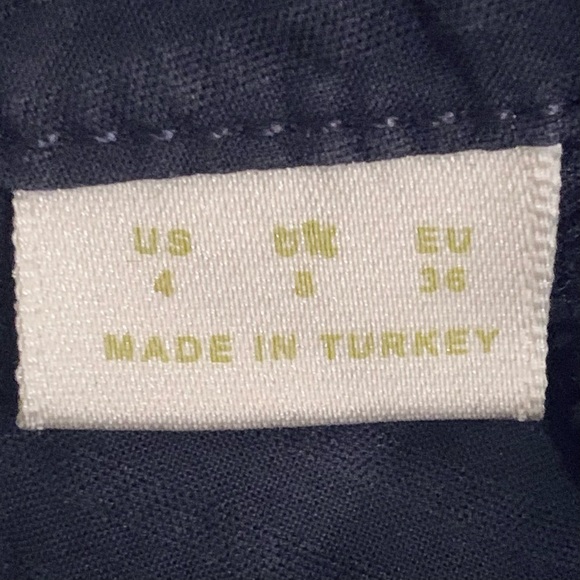 Anthropologie Maeve Navy Fleetwood Cotton Shift Dress - Picture 10 of 12